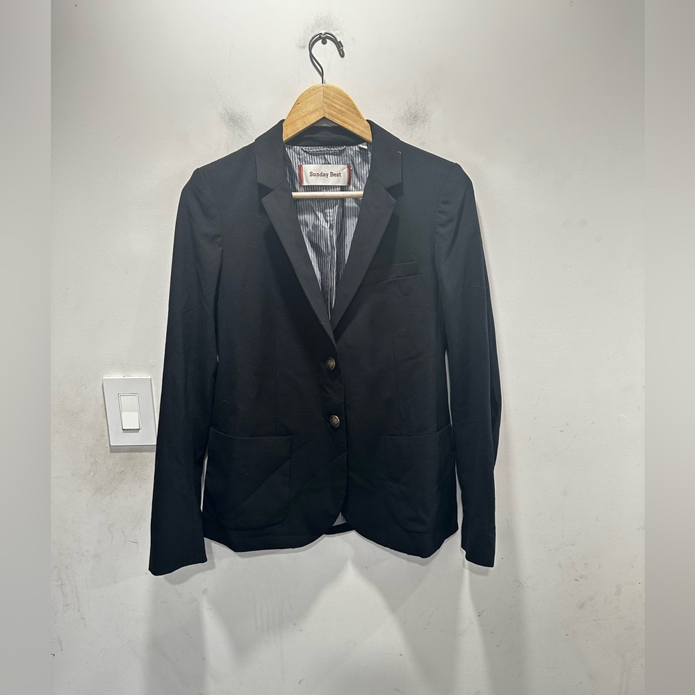 Aritzia Classic Black Suit Jacket